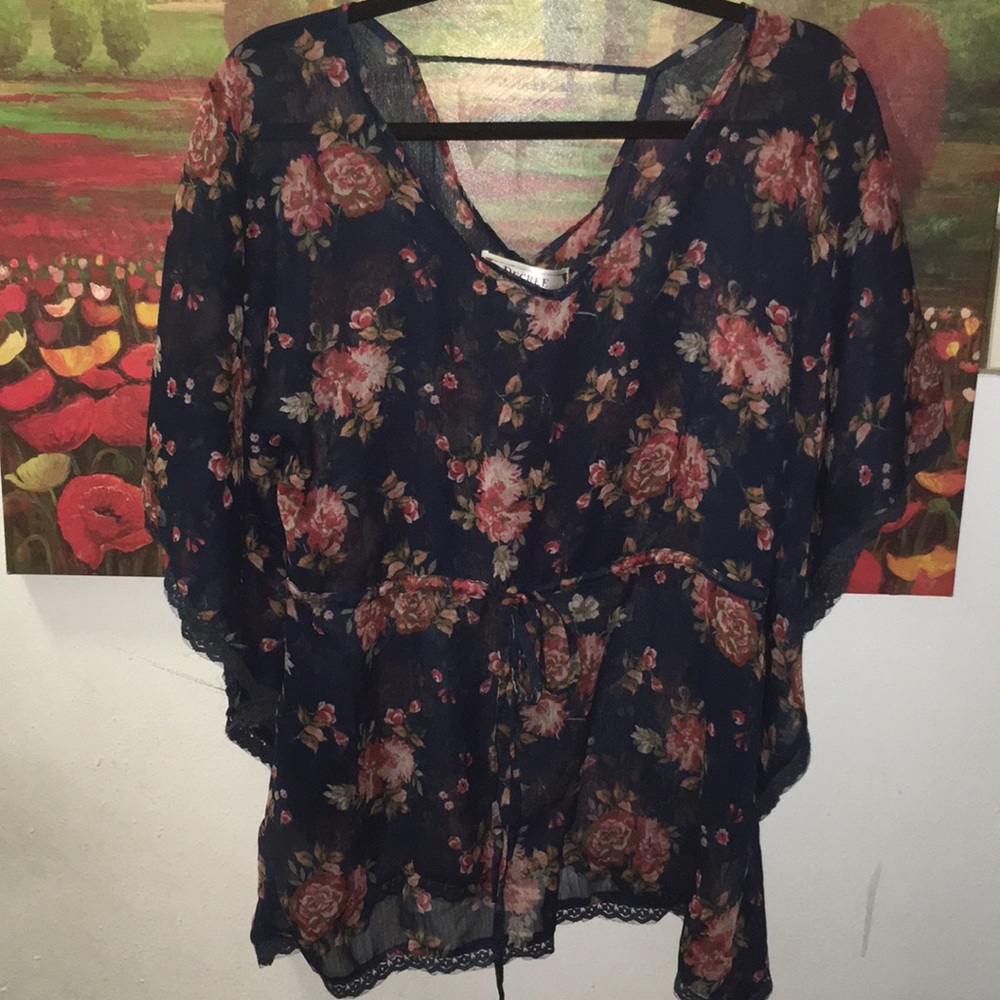 Beautiful floral blouse.